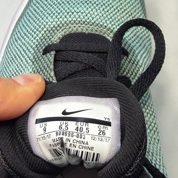 Nike Flex Experience RN 7 Women’s Running Shoes | Teal Black White | Size 9 - Picture 6 of 9